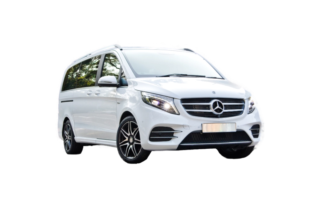 white mercedes 8 seater