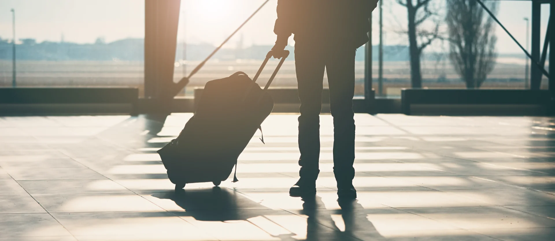 man with suitcase